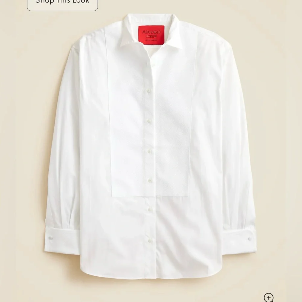 J.Crew Alex Eagle X J.Crew tuxedo shirt